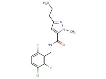 N-(3-chloro-2,6-difluorobenzyl)-1-methyl-3-propyl-1H-pyrazole-5-carboxamide