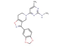 4-[3-(1,3-benzodioxol-5-yl)-6,7-dihydroisoxazolo[4,5-c]pyridin-5(4H)-yl]-N,6-dimethylpyrimidin-2-amine
