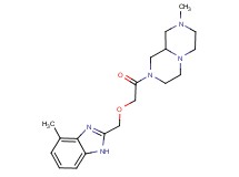 2-methyl-8-{[(4-methyl-1H-benzimidazol-2-yl)methoxy]acetyl}octahydro-2H-pyrazino[1,2-a]pyrazine