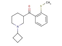 (1-cyclobutyl-3-piperidinyl)[2-(methylthio)phenyl]methanone