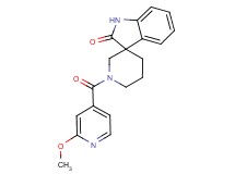 1'-(2-methoxyisonicotinoyl)spiro[indole-3,3'-piperidin]-2(1H)-one