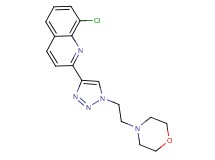 8-chloro-2-[1-(2-morpholin-4-ylethyl)-1H-1,2,3-triazol-4-yl]quinoline