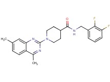 N-(2,3-difluorobenzyl)-1-(4,7-dimethyl-2-quinazolinyl)-4-piperidinecarboxamide