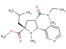 methyl (2S*,4S*,5R*)-4-{[ethyl(methyl)amino]carbonyl}-2-isobutyl-1-methyl-5-(3-pyridinyl)-2-pyrrolidinecarboxylate