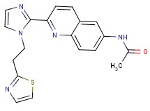 N-(2-{1-[2-(1,3-thiazol-2-yl)ethyl]-1H-imidazol-2-yl}quinolin-6-yl)acetamide