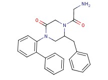 5-benzyl-1-(2-biphenylyl)-4-glycyl-2-piperazinone
