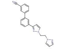 3'-{1-[2-(1H-pyrazol-1-yl)ethyl]-1H-pyrazol-3-yl}-3-biphenylcarbonitrile