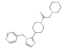 4-(2-oxo-2-{4-[1-(4-pyridinylmethyl)-1H-imidazol-2-yl]-1-piperidinyl}ethyl)morpholine
