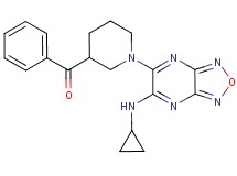 {1-[6-(cyclopropylamino)[1,2,5]oxadiazolo[3,4-b]pyrazin-5-yl]-3-piperidinyl}(phenyl)methanone