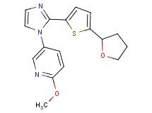 2-methoxy-5-{2-[5-(tetrahydrofuran-2-yl)-2-thienyl]-1H-imidazol-1-yl}pyridine