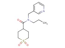 N-propyl-N-(pyridin-3-ylmethyl)tetrahydro-2H-thiopyran-4-carboxamide 1,1-dioxide