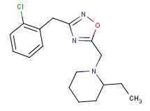 1-{[3-(2-chlorobenzyl)-1,2,4-oxadiazol-5-yl]methyl}-2-ethylpiperidine