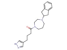 1-(2,3-dihydro-1H-inden-2-yl)-4-[4-(1H-pyrazol-4-yl)butanoyl]-1,4-diazepane