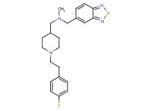 (2,1,3-benzothiadiazol-5-ylmethyl)({1-[2-(4-fluorophenyl)ethyl]-4-piperidinyl}methyl)methylamine