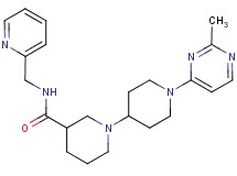 1'-(2-methylpyrimidin-4-yl)-N-(pyridin-2-ylmethyl)-1,4'-bipiperidine-3-carboxamide
