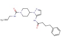 N-allyl-4-{5-[(4-phenylbutanoyl)amino]-1H-pyrazol-1-yl}-1-piperidinecarboxamide