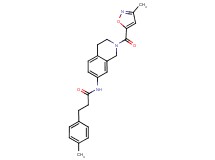 N-{2-[(3-methylisoxazol-5-yl)carbonyl]-1,2,3,4-tetrahydroisoquinolin-7-yl}-3-(4-methylphenyl)propanamide