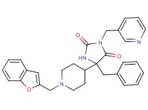 5-[1-(1-benzofuran-2-ylmethyl)-4-piperidinyl]-5-benzyl-3-(3-pyridinylmethyl)-2,4-imidazolidinedione