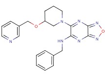 N-benzyl-6-[3-(3-pyridinylmethoxy)-1-piperidinyl][1,2,5]oxadiazolo[3,4-b]pyrazin-5-amine