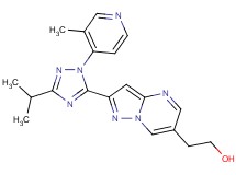 2-{2-[3-isopropyl-1-(3-methylpyridin-4-yl)-1H-1,2,4-triazol-5-yl]pyrazolo[1,5-a]pyrimidin-6-yl}ethanol