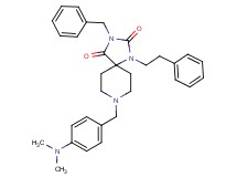 3-benzyl-8-[4-(dimethylamino)benzyl]-1-(2-phenylethyl)-1,3,8-triazaspiro[4.5]decane-2,4-dione