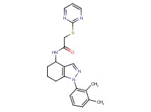 N-[1-(2,3-dimethylphenyl)-4,5,6,7-tetrahydro-1H-indazol-4-yl]-2-(2-pyrimidinylthio)acetamide