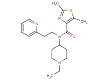 N-(1-ethylpiperidin-4-yl)-2,5-dimethyl-N-(2-pyridin-2-ylethyl)-1,3-thiazole-4-carboxamide