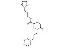 1-[3-(4-morpholinyl)propyl]-6-oxo-N-[3-(1H-pyrazol-1-yl)propyl]-3-piperidinecarboxamide