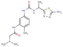 N~1~-{5-[({[1-(5-amino-1,3,4-thiadiazol-2-yl)ethyl]amino}carbonyl)amino]-2-methylphenyl}-N~2~,N~2~-dimethylglycinamide