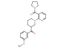 (3-methoxyphenyl){1-[3-(pyrrolidin-1-ylcarbonyl)pyridin-2-yl]piperidin-3-yl}methanone