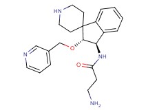N~1~-[(2R*,3R*)-2-(3-pyridinylmethoxy)-2,3-dihydrospiro[indene-1,4'-piperidin]-3-yl]-beta-alaninamide