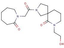 7-(2-hydroxyethyl)-2-[(2-oxo-1-azepanyl)acetyl]-2,7-diazaspiro[4.5]decan-6-one