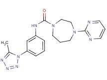 N-[3-(5-methyl-1H-tetrazol-1-yl)phenyl]-4-pyrimidin-2-yl-1,4-diazepane-1-carboxamide