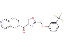 N-ethyl-N-(4-pyridinylmethyl)-2-{[3-(trifluoromethyl)phenoxy]methyl}-1,3-oxazole-4-carboxamide