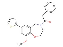 9-methoxy-4-(phenylacetyl)-7-(2-thienyl)-2,3,4,5-tetrahydro-1,4-benzoxazepine