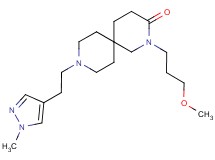 2-(3-methoxypropyl)-9-[2-(1-methyl-1H-pyrazol-4-yl)ethyl]-2,9-diazaspiro[5.5]undecan-3-one