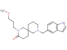 8-(1H-indol-5-ylmethyl)-2-(3-methoxypropyl)-2,8-diazaspiro[5.5]undecan-3-one