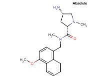 (2S,4S)-4-amino-N-[(4-methoxy-1-naphthyl)methyl]-N,1-dimethylpyrrolidine-2-carboxamide
