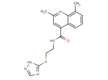 2,8-dimethyl-N-[2-(1H-1,2,4-triazol-5-ylthio)ethyl]quinoline-4-carboxamide