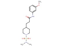 3-{1-[(dimethylamino)sulfonyl]-4-piperidinyl}-N-(3-methoxyphenyl)propanamide