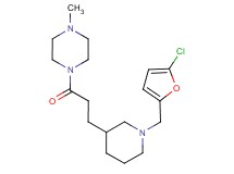 1-(3-{1-[(5-chloro-2-furyl)methyl]piperidin-3-yl}propanoyl)-4-methylpiperazine