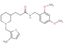 N-(2,4-dimethoxybenzyl)-3-{1-[(3-methyl-2-thienyl)methyl]-3-piperidinyl}propanamide