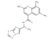 N-(1-imidazo[2,1-b][1,3,4]thiadiazol-6-ylethyl)-2,6,8-trimethyl-4-quinolinecarboxamide