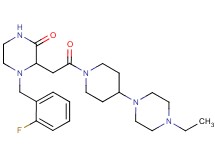 3-{2-[4-(4-ethyl-1-piperazinyl)-1-piperidinyl]-2-oxoethyl}-4-(2-fluorobenzyl)-2-piperazinone