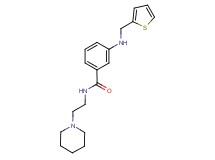 N-(2-piperidin-1-ylethyl)-3-[(2-thienylmethyl)amino]benzamide
