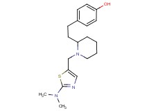 4-[2-(1-{[2-(dimethylamino)-1,3-thiazol-5-yl]methyl}-2-piperidinyl)ethyl]phenol