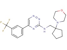 N-{[1-(4-morpholinyl)cyclopentyl]methyl}-5-[3-(trifluoromethyl)phenyl]-1,2,4-triazin-3-amine