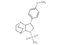 (3R*,3aR*,7aR*)-3-(4-methoxyphenyl)-1-(methylsulfonyl)octahydro-4,7-ethanopyrrolo[3,2-b]pyridine