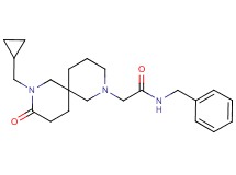 N-benzyl-2-[8-(cyclopropylmethyl)-9-oxo-2,8-diazaspiro[5.5]undec-2-yl]acetamide