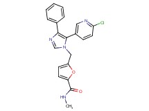 5-{[5-(6-chloropyridin-3-yl)-4-phenyl-1H-imidazol-1-yl]methyl}-N-methyl-2-furamide